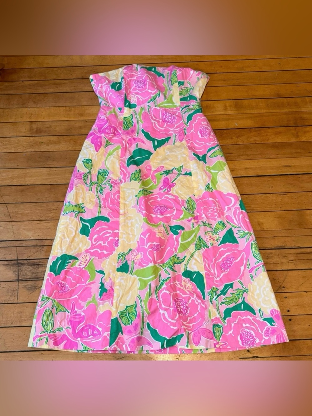 Vintage White Tag Shoo Fly Print Lilly Pulitzer
